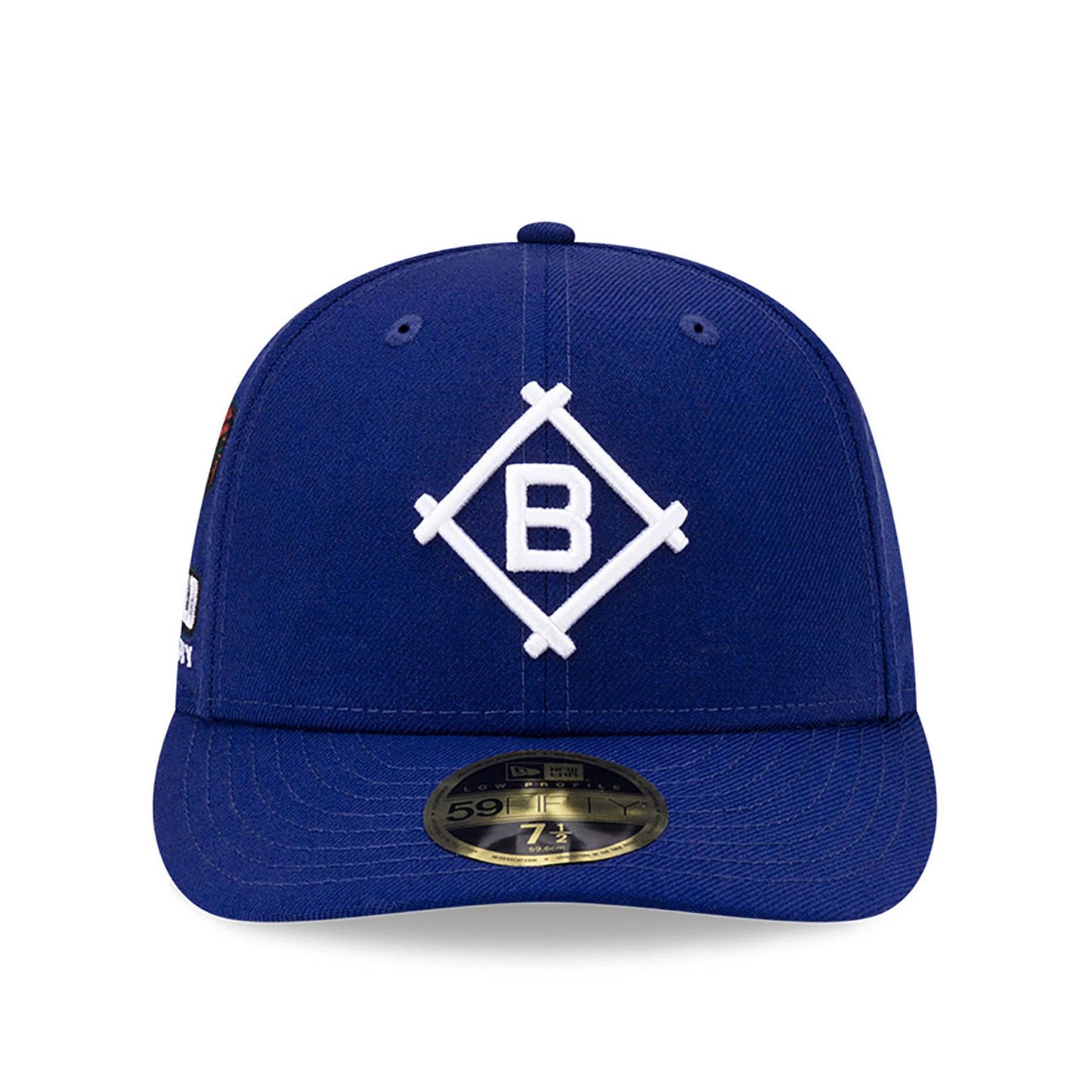 This is a Brooklyn Dodgers MLB Team Logo Dark Blue Low Profile 59FIFTY Fitted Cap 3