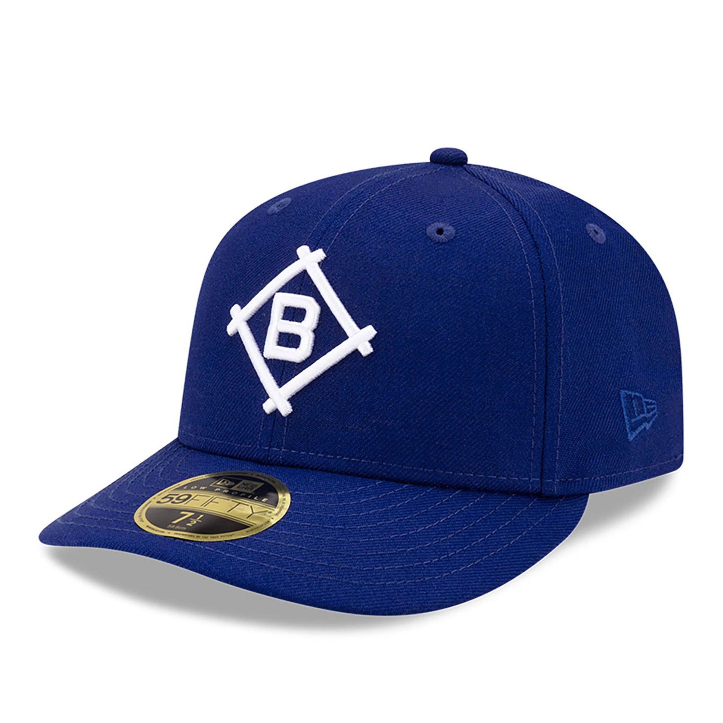 This is a Brooklyn Dodgers MLB Team Logo Dark Blue Low Profile 59FIFTY Fitted Cap 4