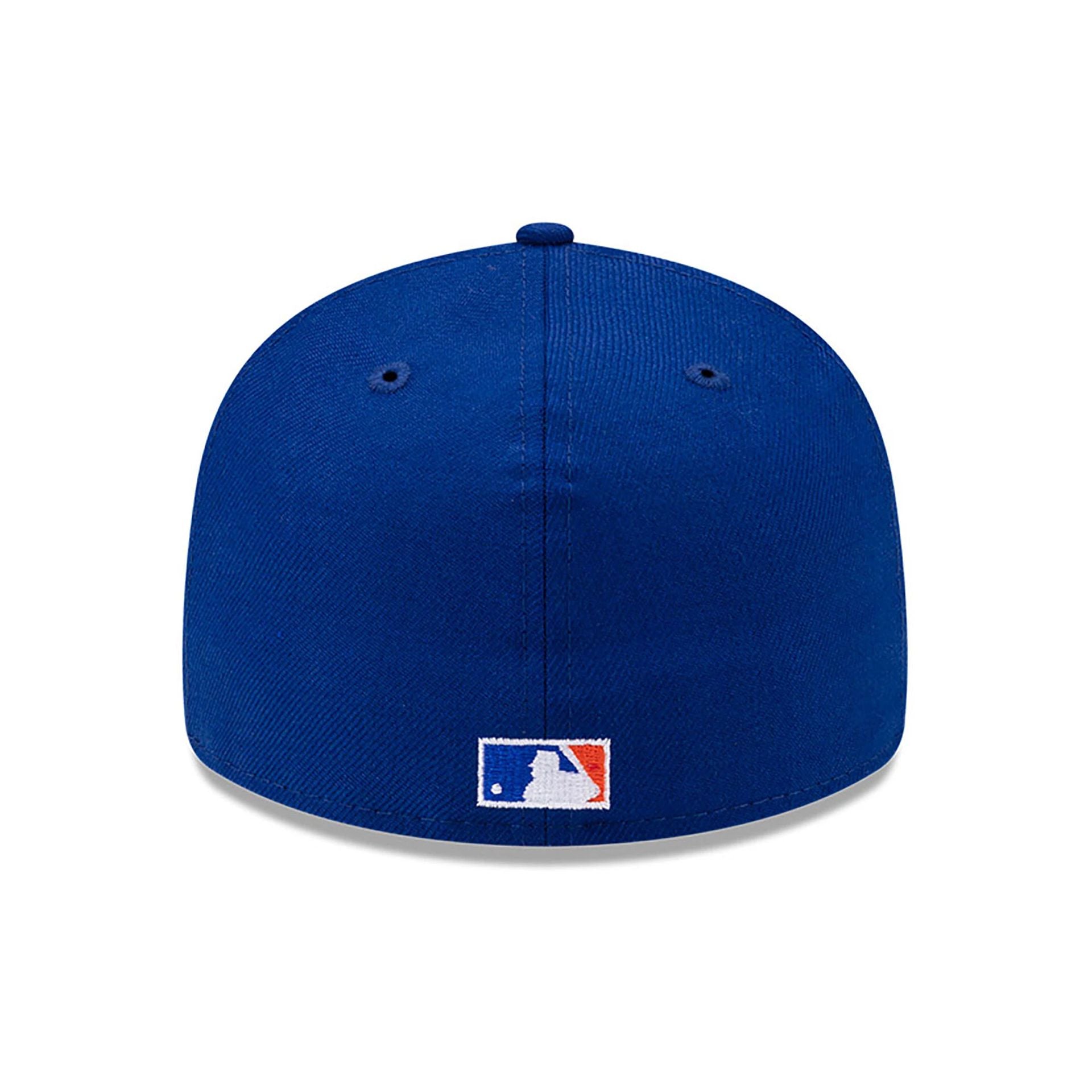 This is a New York Mets MLB Team Logo Blue Low Profile 59FIFTY Fitted Cap 5