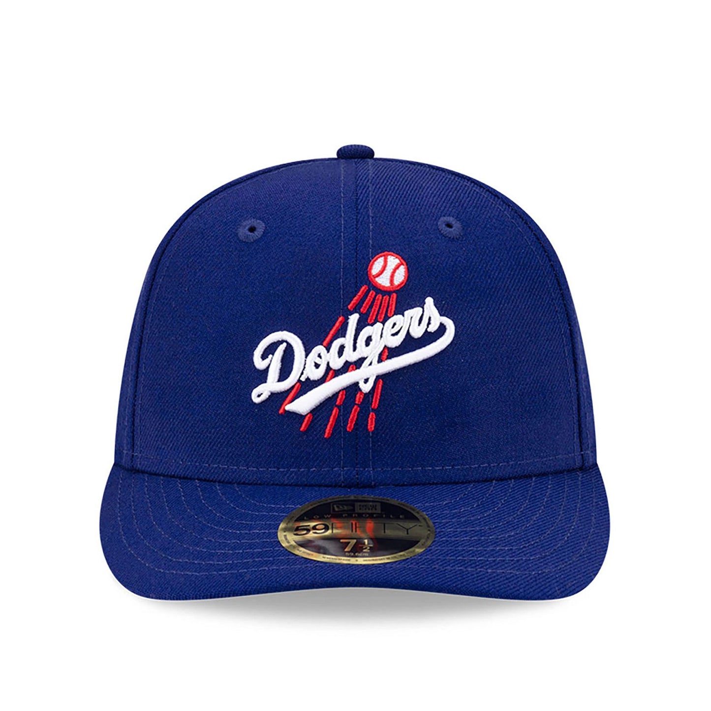 This is a LA Dodgers MLB Team Logo Dark Blue Low Profile 59FIFTY Fitted Cap 3