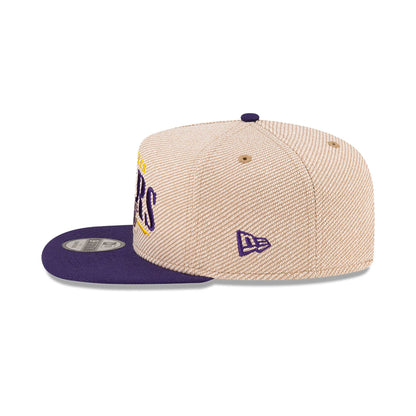 This is a LA Lakers NBA Terry Heather Tan 9FIFTY A-Frame Snapback Adjustable Cap 7