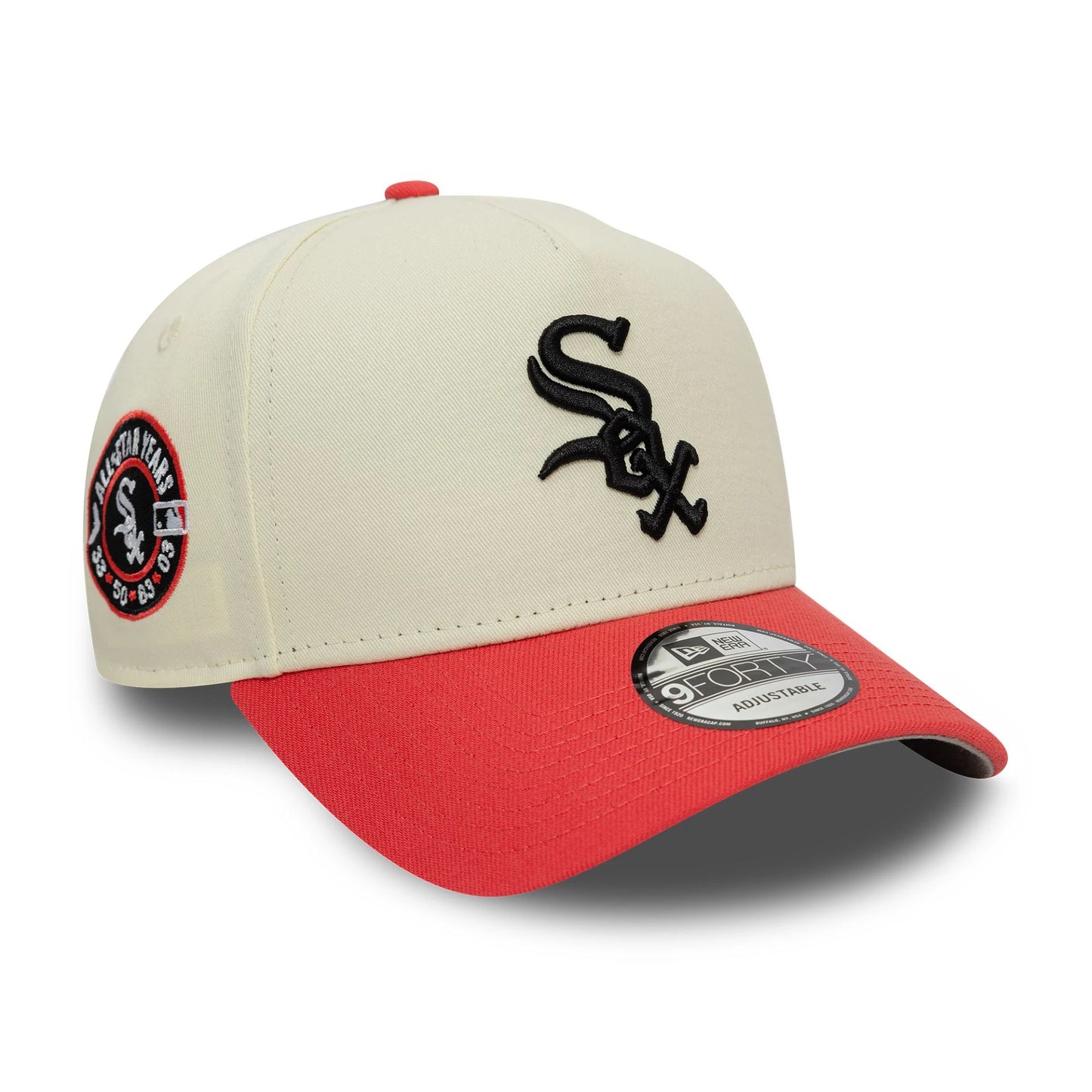 This is a Chicago White Sox MLB Pastel Light Beige 9FORTY A-Frame Adjustable Cap 4