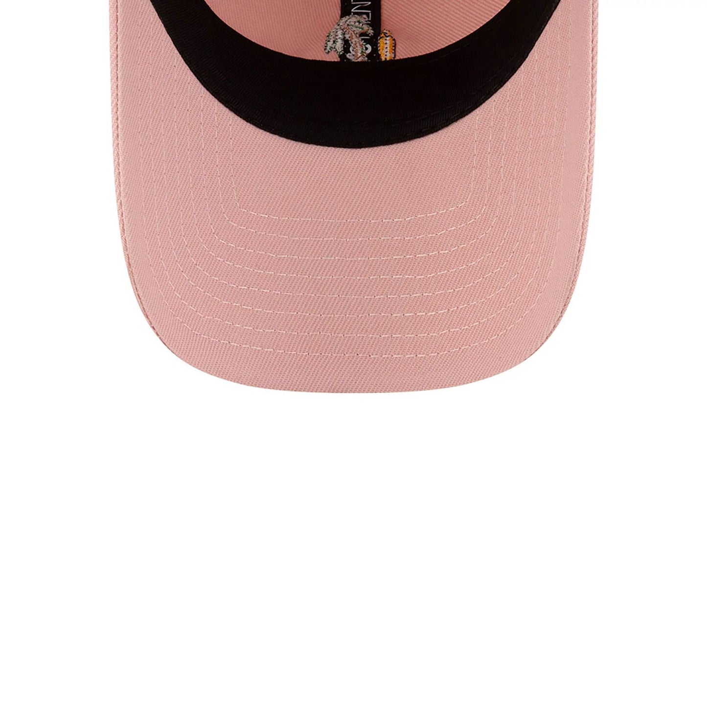 This is a New Era Micro Palm Tree Pink 9TWENTY Adjustable Cap 5