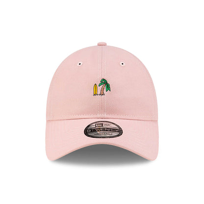 This is a New Era Micro Palm Tree Pink 9TWENTY Adjustable Cap 2