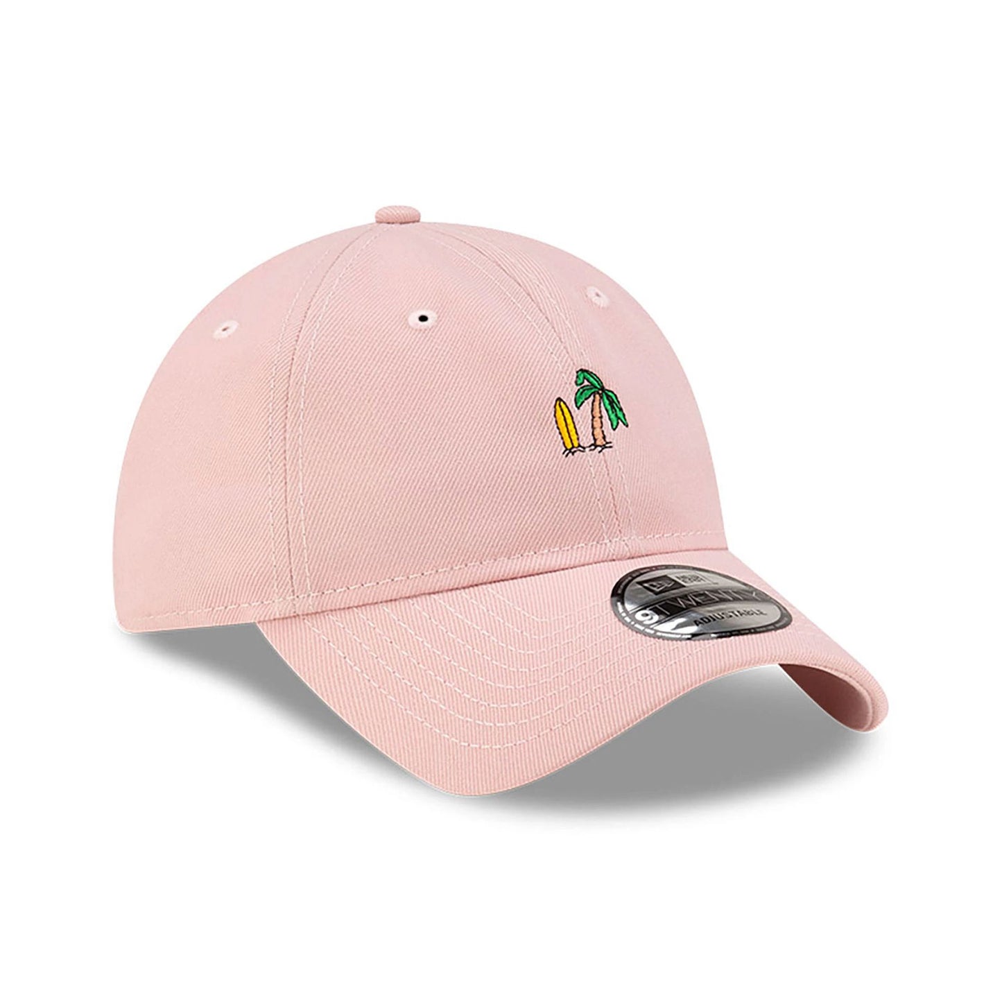 This is a New Era Micro Palm Tree Pink 9TWENTY Adjustable Cap 3