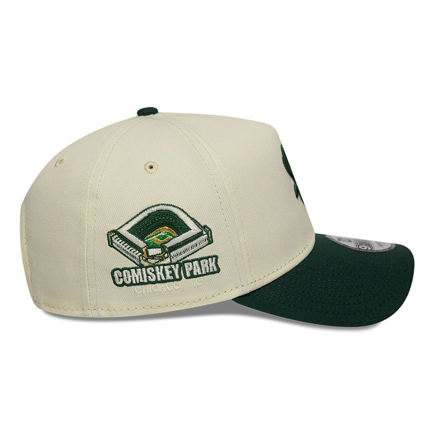 This is a Chicago White Sox Chrome And Dark Green White 9FORTY A-Frame Adjustable Cap 6