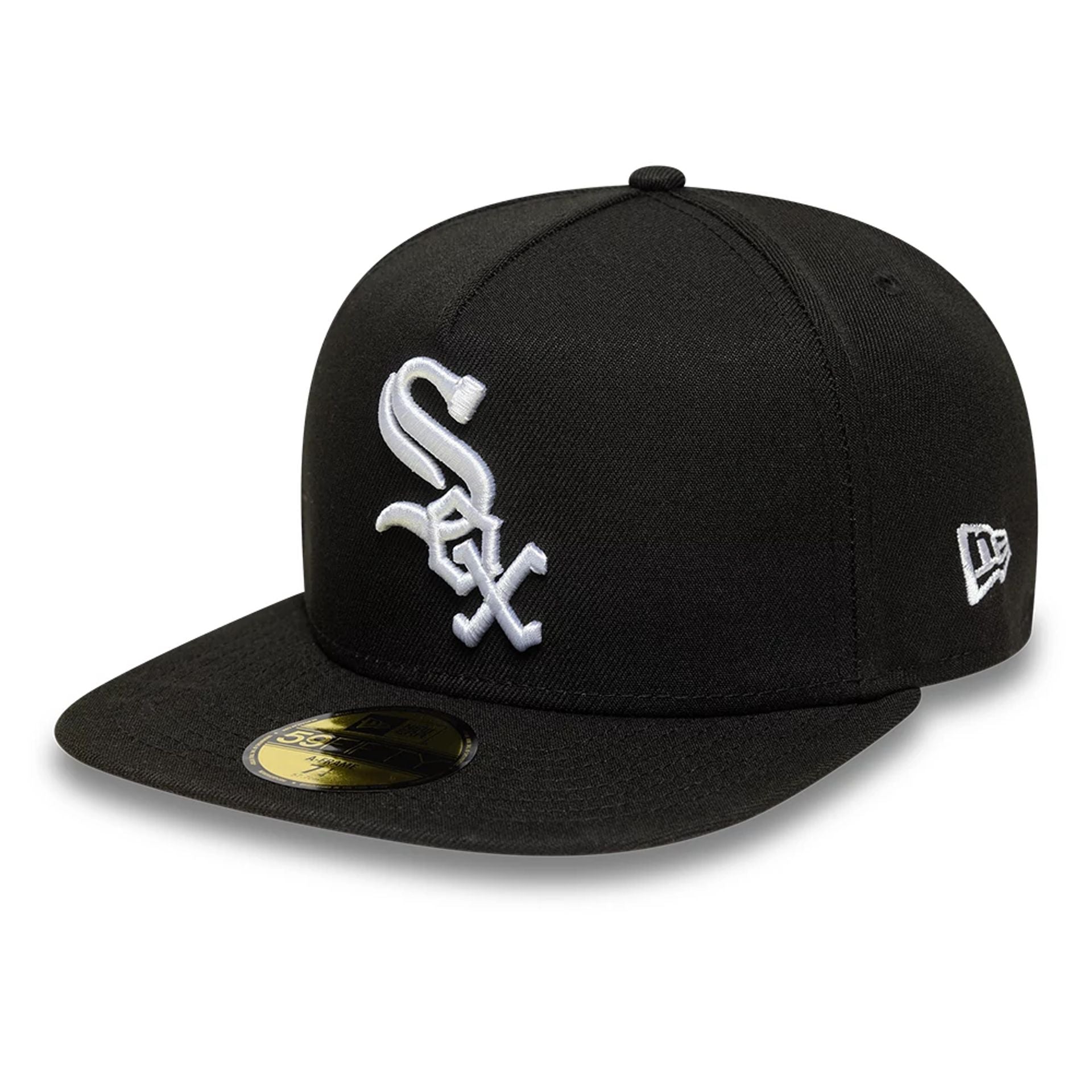 This is a Chicago White Sox MLB Black 59FIFTY A-Frame Fitted Cap 1