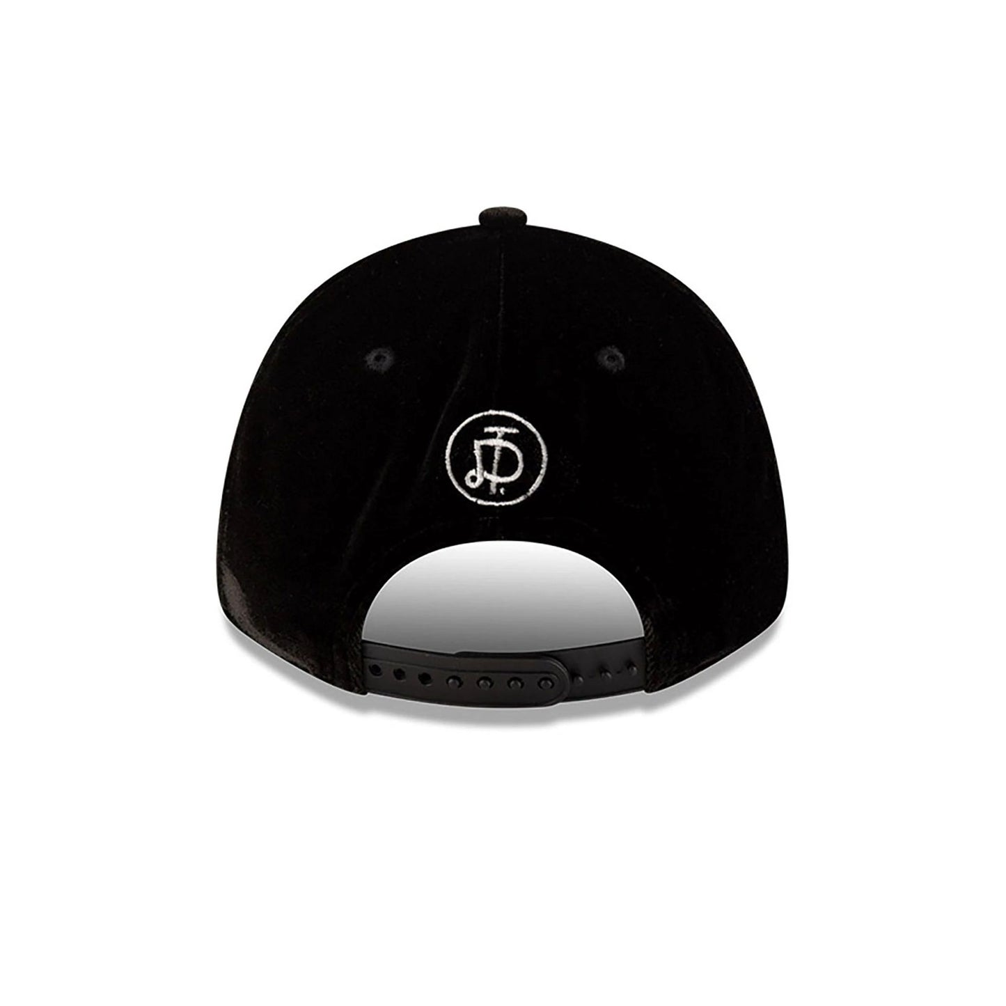 This is a New Era x Tony Delfino Velvet Black 9FORTY Adjustable Cap 5