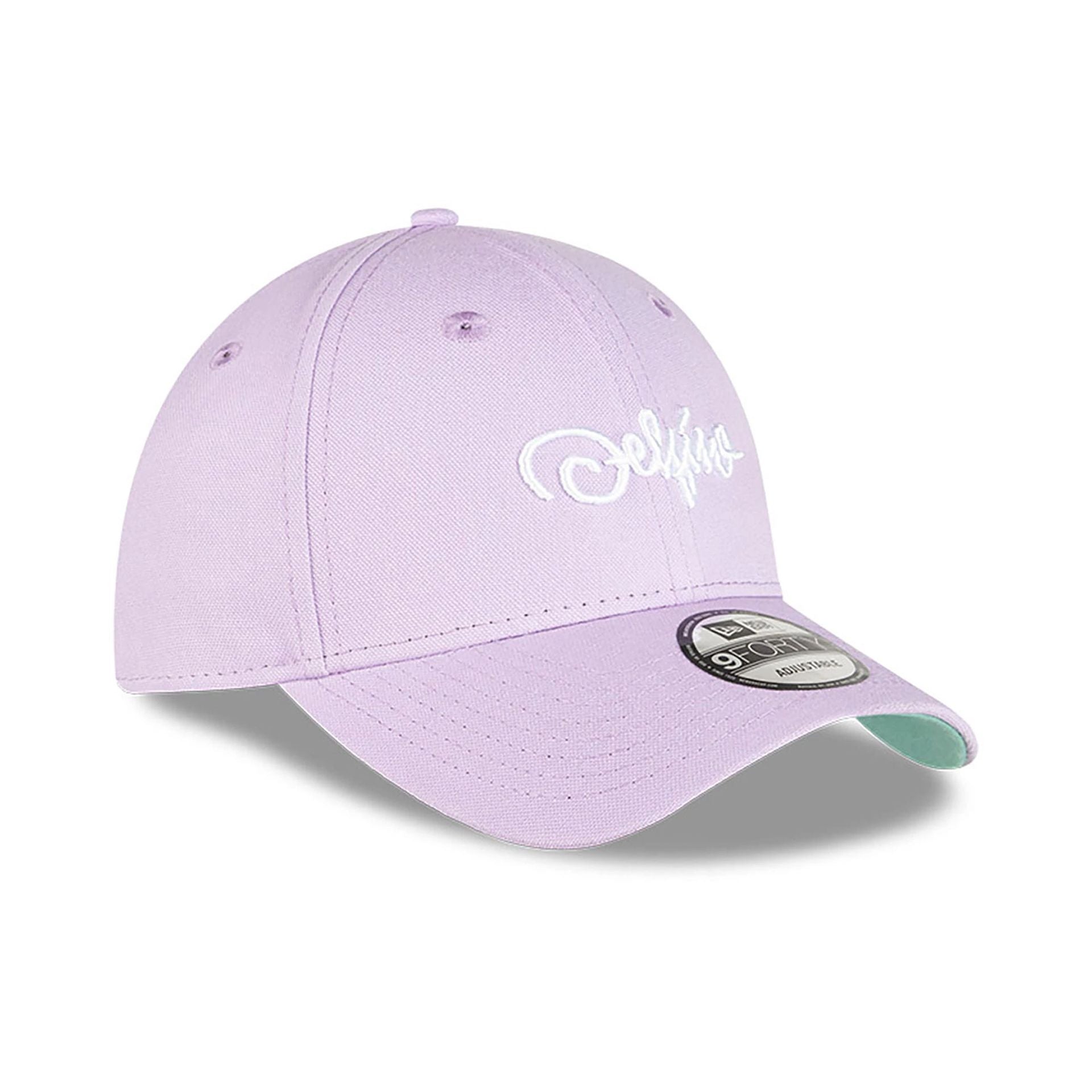 This is a New Era x Tony Delfino Cotton Canvas Purple 9FORTY Adjustable Cap 4