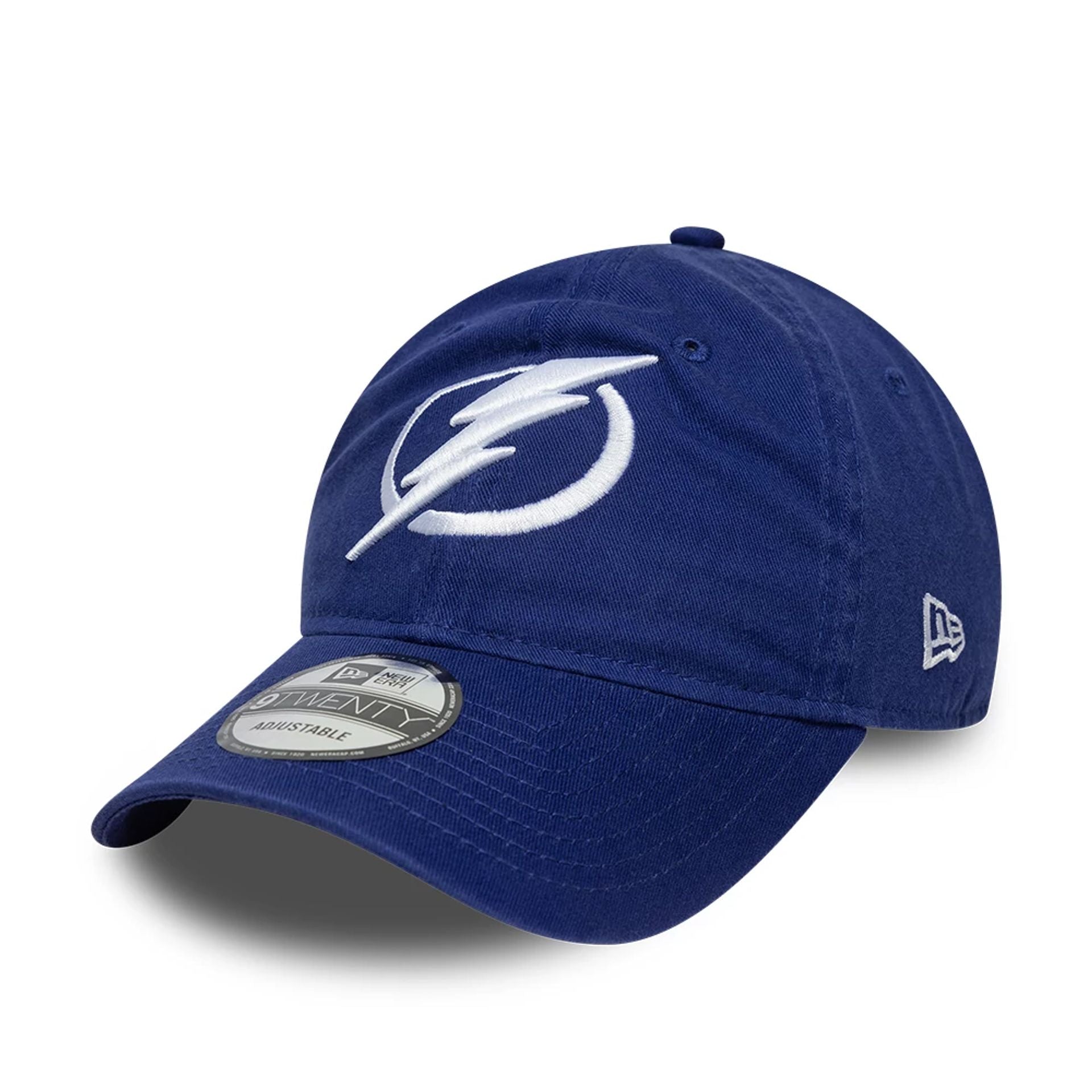 This is a Tampa Bay Lightning NHL Dark Blue 9TWENTY Adjustable Cap 1