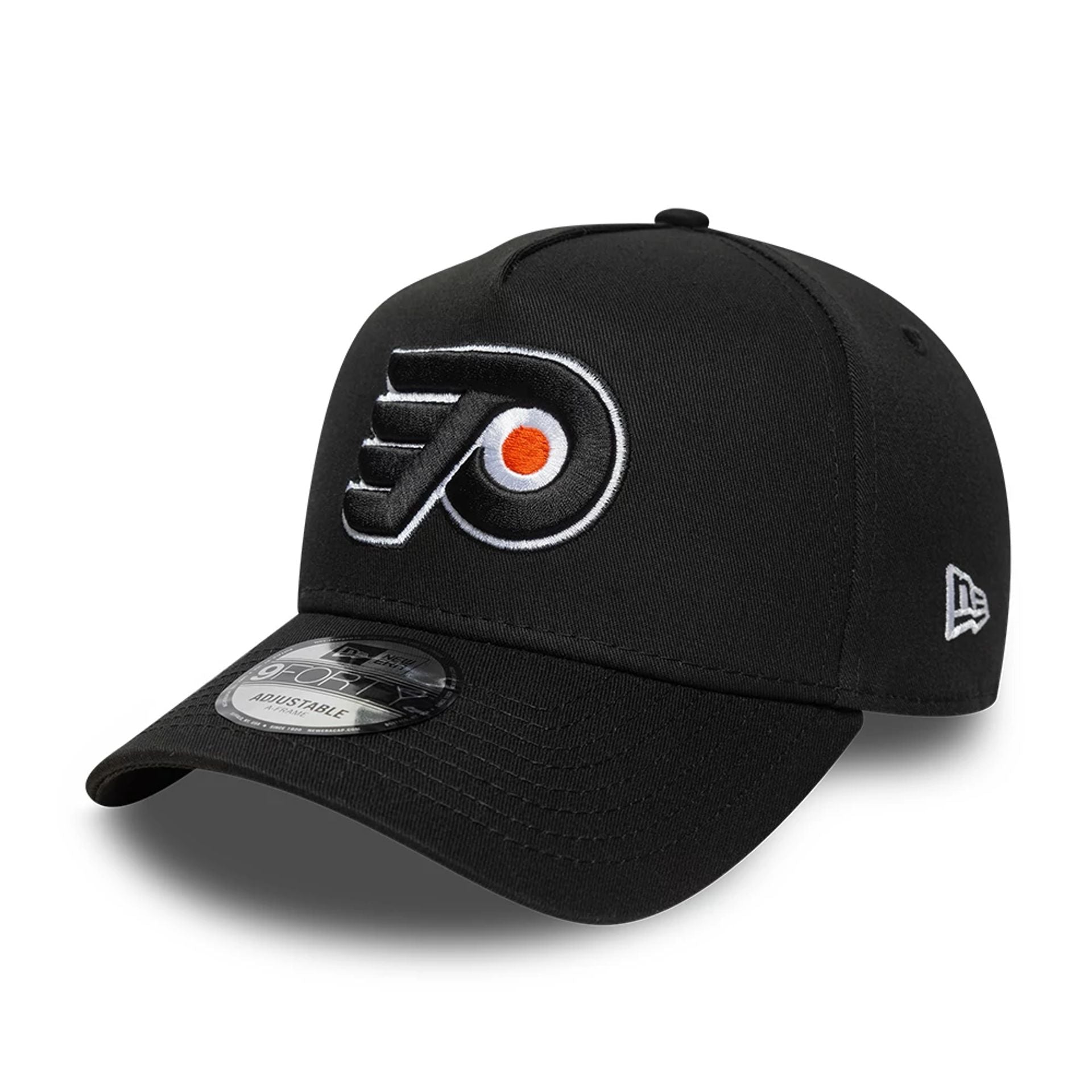 This is a Philadelphia Flyers NHL Black 9FORTY A-Frame Adjustable Cap 1