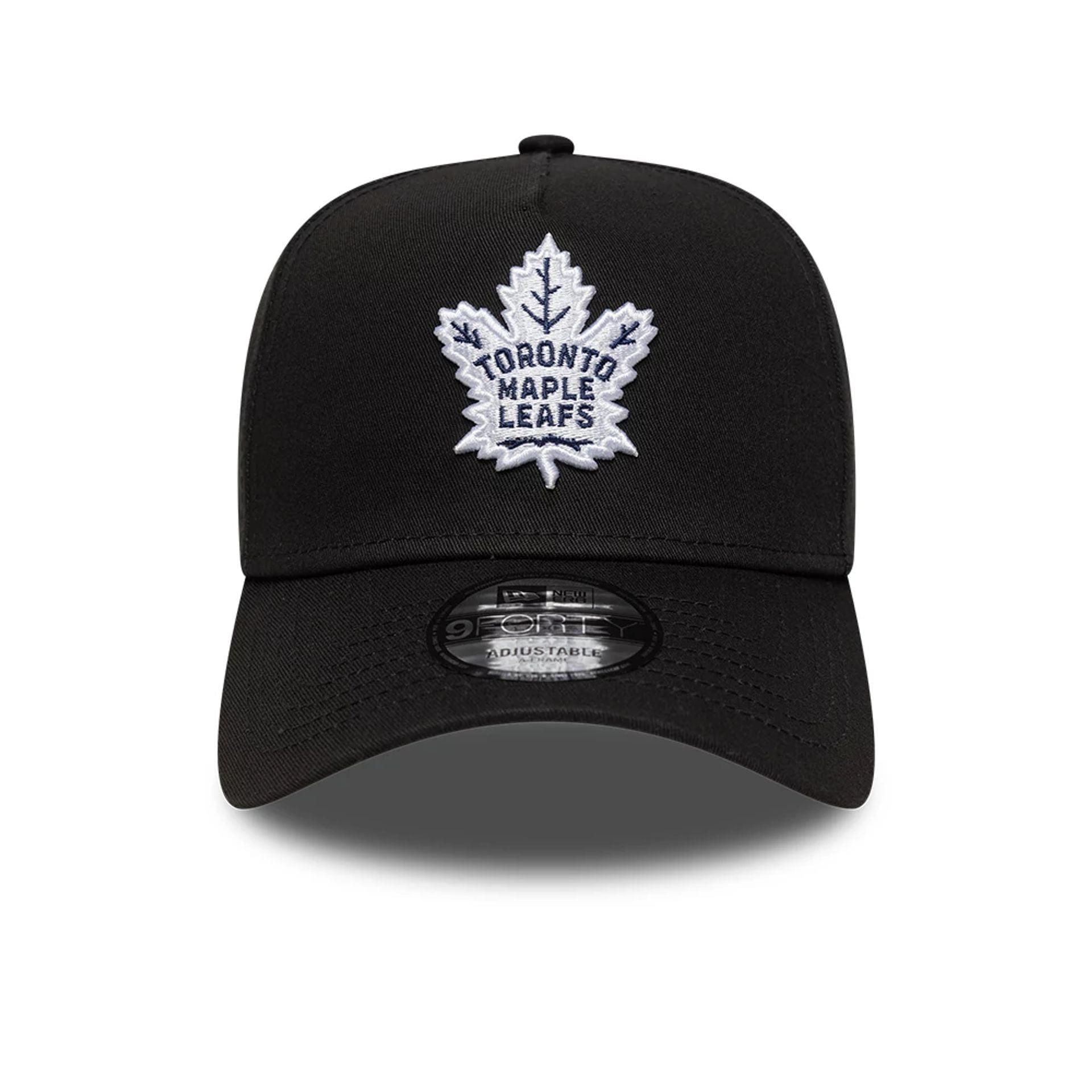 This is a Toronto Maple Leafs NHL Black 9FORTY A-Frame Adjustable Cap 2