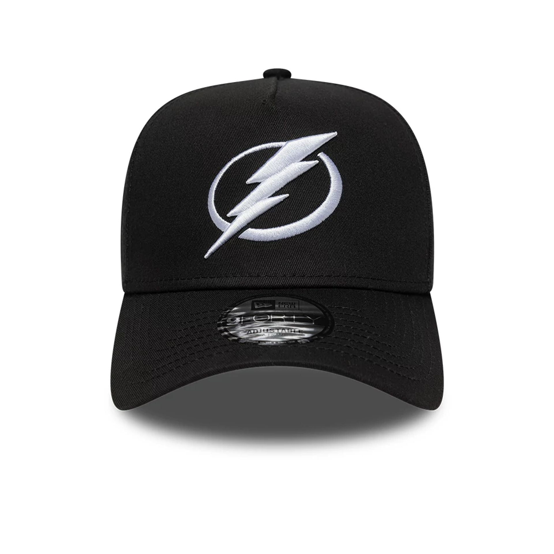 This is a Tampa Bay Lightning NHL Black 9FORTY A-Frame Adjustable Cap 2