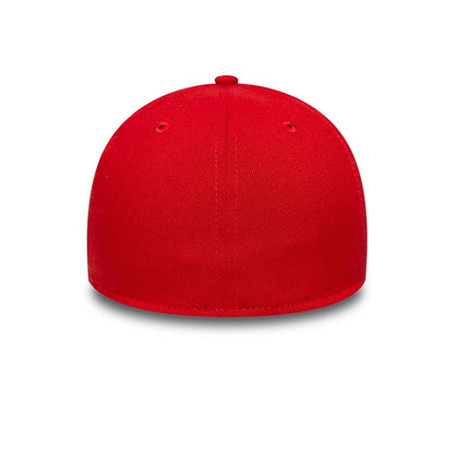 This is a New Era Essential Red 39THIRTY Stretch Fit Cap 5