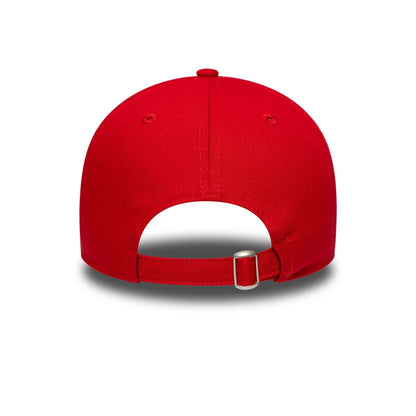 This is a New Era Essential Red 9TWENTY Adjustable Cap 5