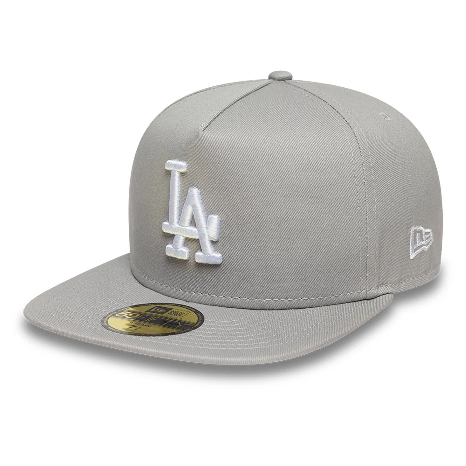 This is a LA Dodgers MLB Grey 59FIFTY A-Frame Fitted Cap 1