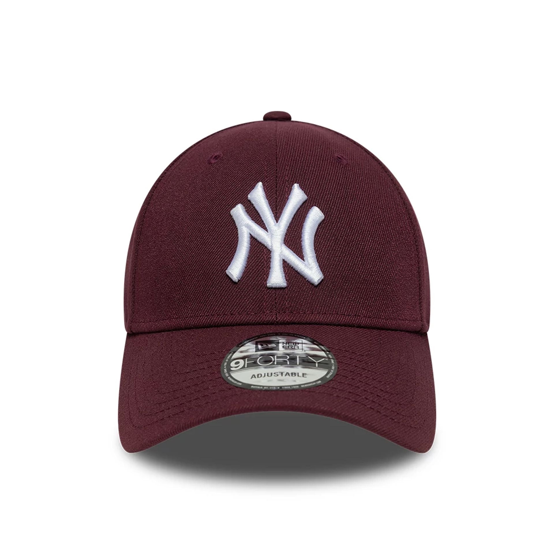 This is a New York Yankees Burgundy Story Dark Red 9FORTY Adjustable Cap 2