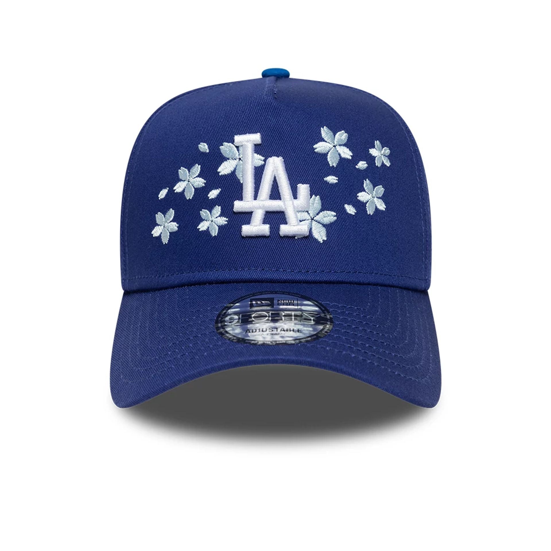 This is a LA Dodgers Blossom Dark Blue 9FORTY A-Frame Adjustable Cap 2