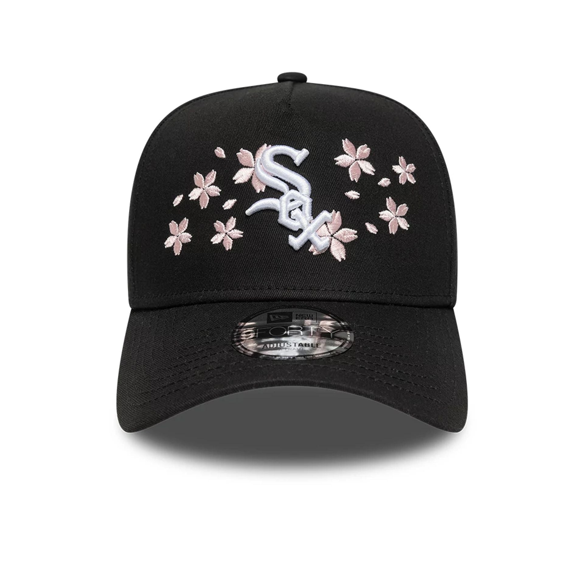 This is a Chicago White Sox Blossom Black 9FORTY A-Frame Adjustable Cap 2