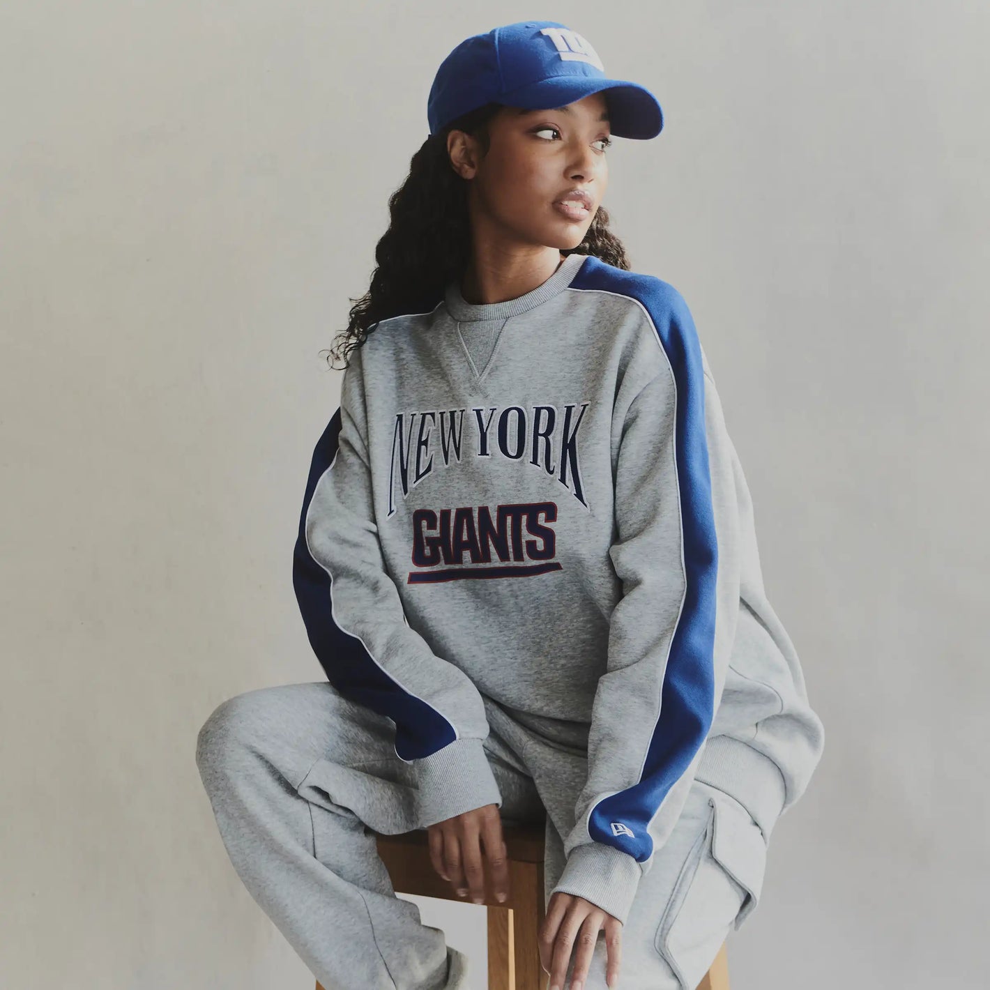 women wearing new york giants sweatshirts